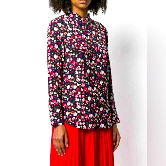 EQUIPMENT Women’s Floral Printed Silk Shirt - Picture 1 of 5